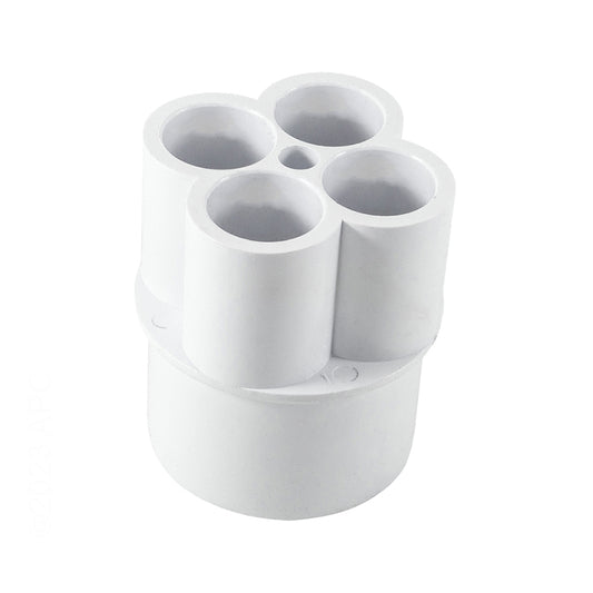 1 1/2"S (4) 1/2"S PORTS