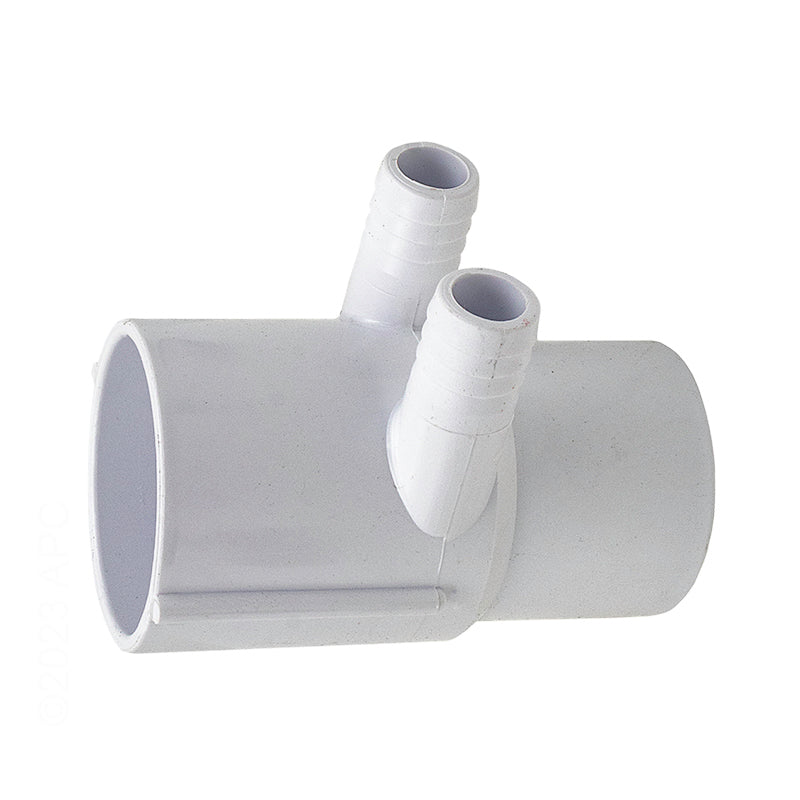 MANIFOLD 2" SPIGOT X 2" SKT X TWO 3/4" RIBBED BARB PORTS