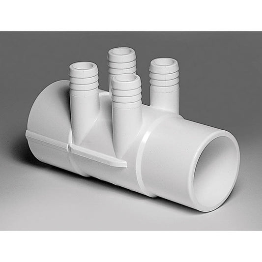 Waterway Manifold 4-Port 2" Slip x 2" Spigot x 3/4" Barb | 6727140