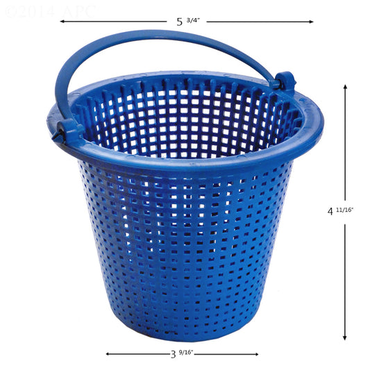 PUMP BASKET AQUAFLO / PENTAIR PUREX EASTSIDE TAPERED 072814 POWDER COATED