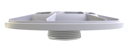 WHITE 6" BULKHEAD EXTENDED W/