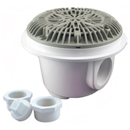 MAIN DRAIN GUNITE W/AV LIT WHT