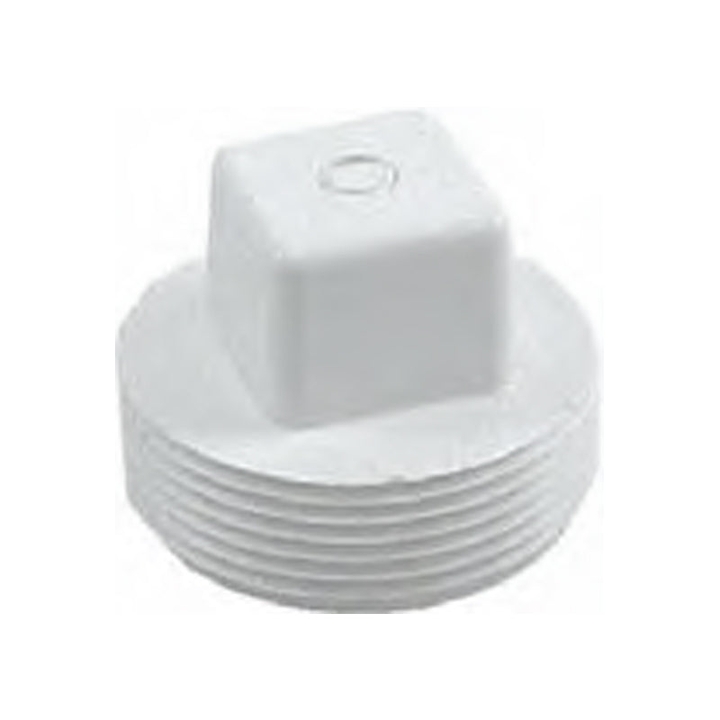 1.5" MALE THREAD PLUG WHITE