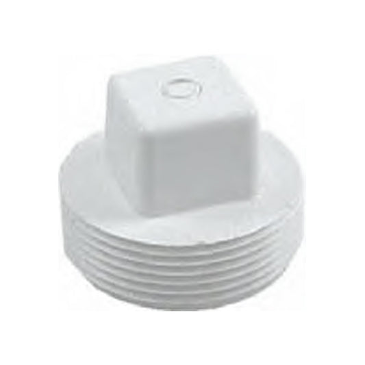 1.5" MALE THREAD PLUG WHITE