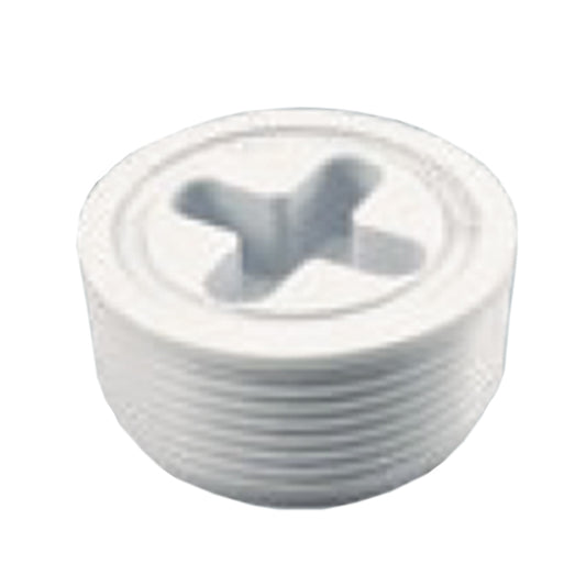 1.5" JOSAM PLUG WHITE