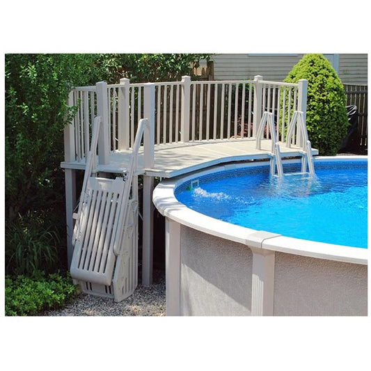 Vinyl Works 5' x 13.5' Resin Fan Deck for A/G Pool | FD-T