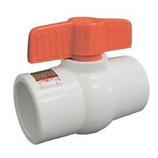 1.5" SKT BALL VALVE PVC TEFLON