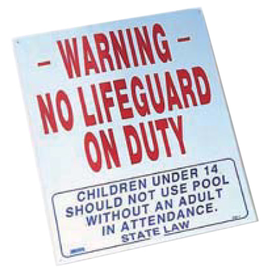 WARNING, NO LIFEGUARD ON DUTY