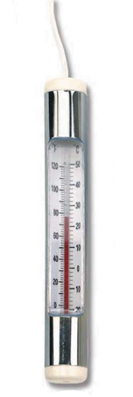 CHROME PLATEDTUBE THERMOMETER