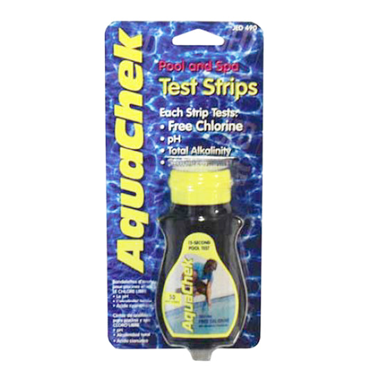 AQUACHEK YELLOW STRIPS, 50/BOX