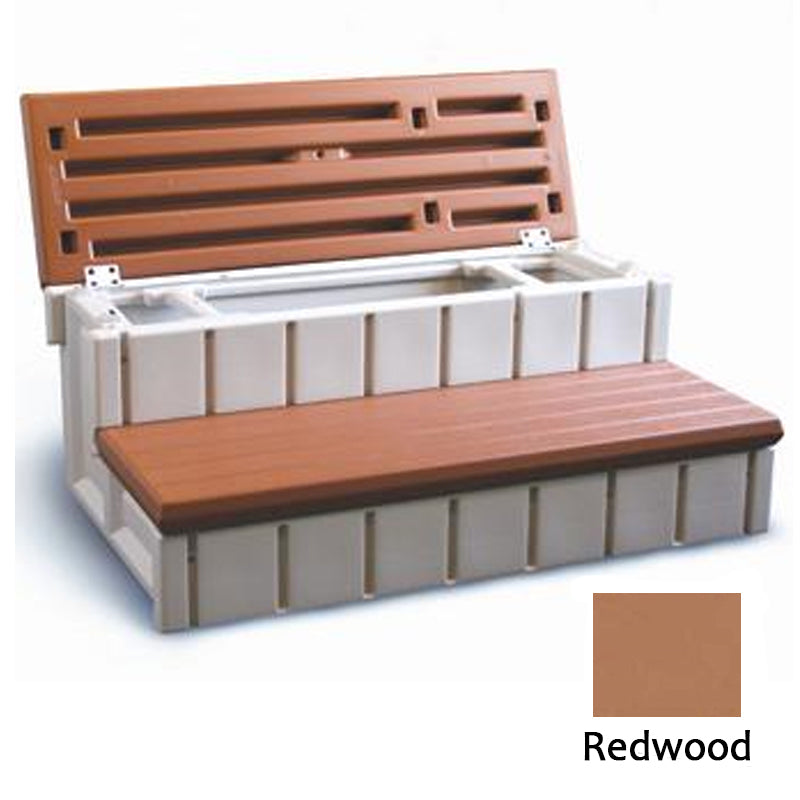 36" STORAGE STEP REDWOOD