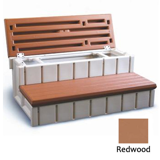 36" STORAGE STEP REDWOOD