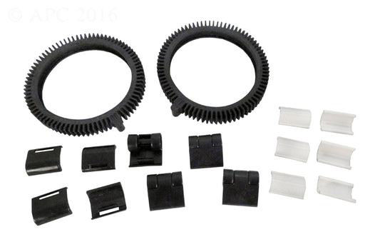2 WHEEL LIMITED TUNE UP KIT (2 TIRES, 6 VANES, 4/4 SKIRTS) BLACK