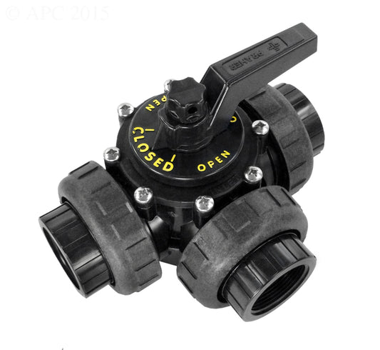 1.5" FPT 3 PORT VALVE UNIONIZED
