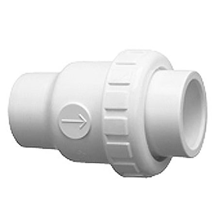 1.5" SKT CHECK VALVE SINGLE UNION PVC
