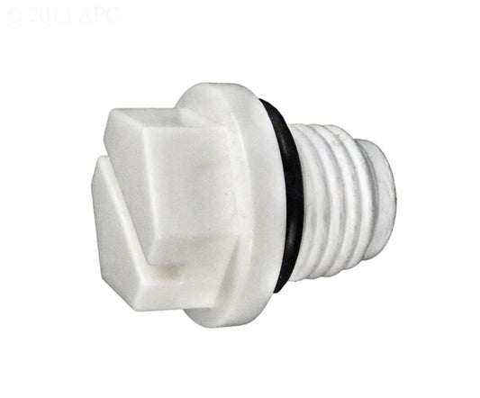 1/4" PLUG ABS WHITE