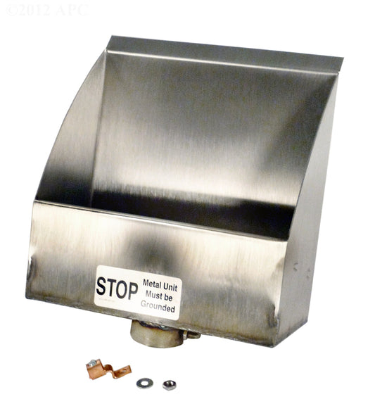 PS SCUPPER STAINLESS 8" X 8" X 4"