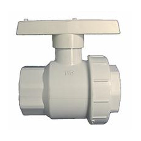 1.5" FPT UNION BALL VALVE PVC