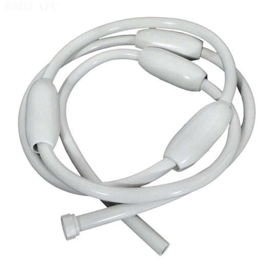 FEED HOSE WITH FLOATS, WHITE