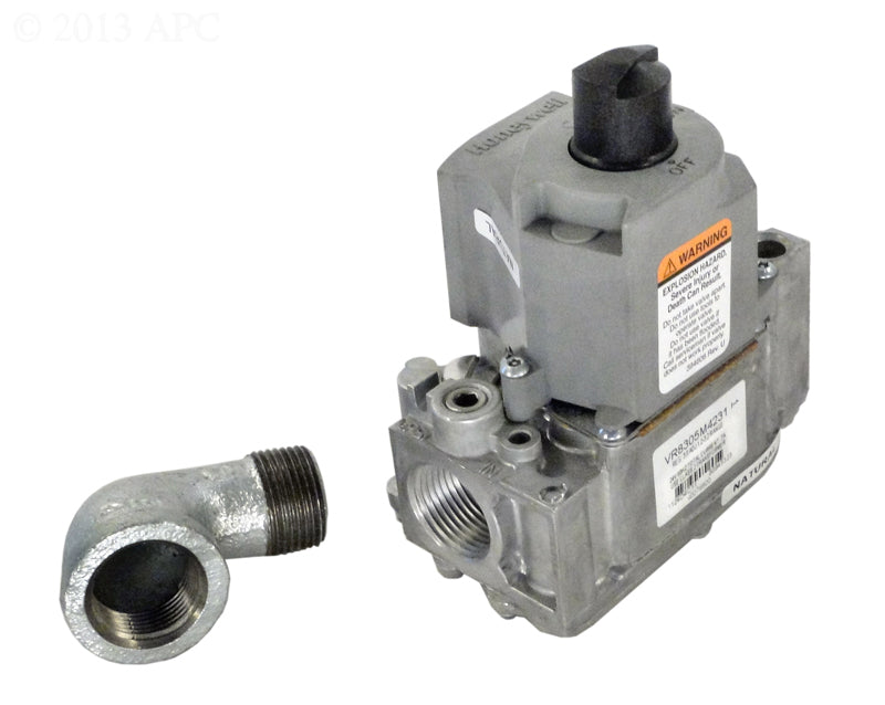 GAS VALVE NAT W/ STREET ELBOW