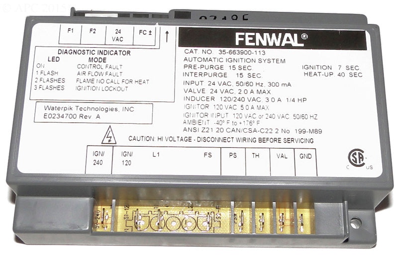 IGNITOR CONTROL FOR LX/LT