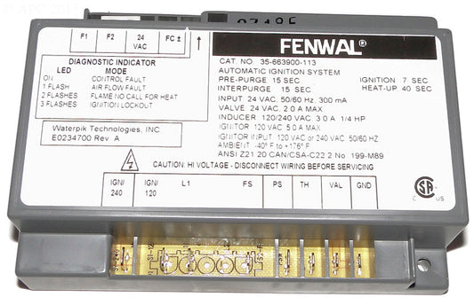 IGNITOR CONTROL FOR LX/LT