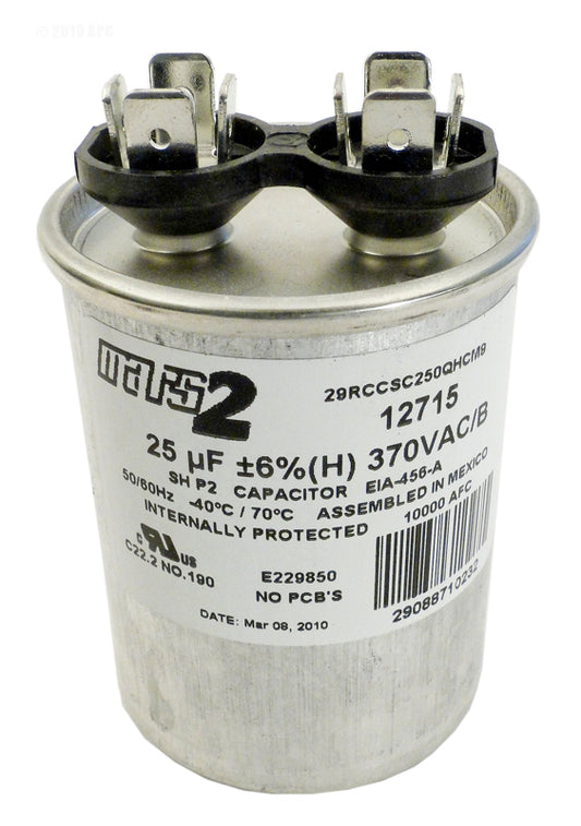 RUN CAPACITOR 25 MFD 370VAC