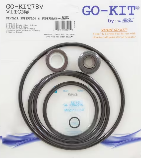 Aladdin Pentair Superflo Supermax Pump Seal Kit | GO-KIT78V