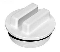 WHITE RAISED PLUG 1.5" MPT WITH O-RING
