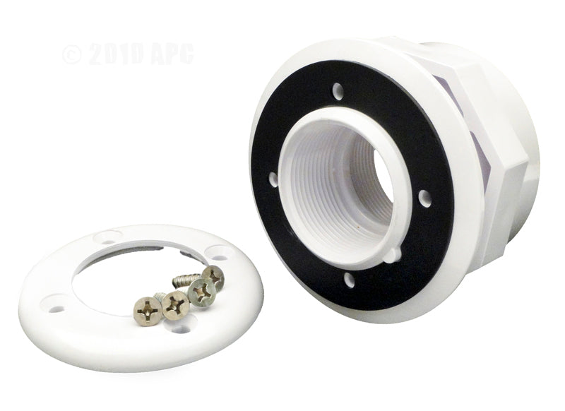 WALL FITTING VINYL FIBERGLASS WHITE 1.5" FPT