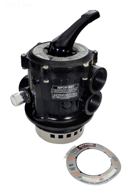 VARI FLO BACKWASH VALVE 1.5" FPT BLACK SP07121