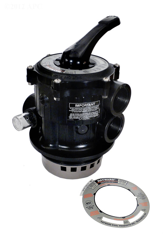 VARI FLO BACKWASH VALVE 1.5" FPT BLACK SP07122