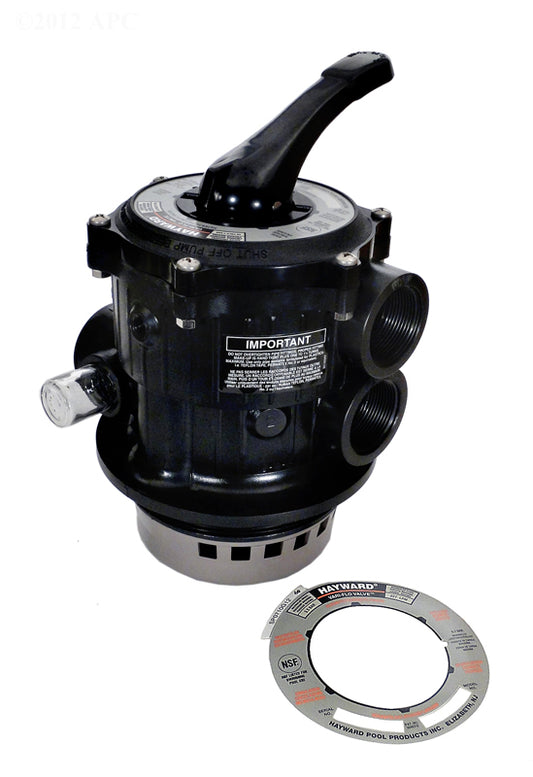 VARI FLO BACKWASH VALVE 1.5" FPT BLACK SP07122