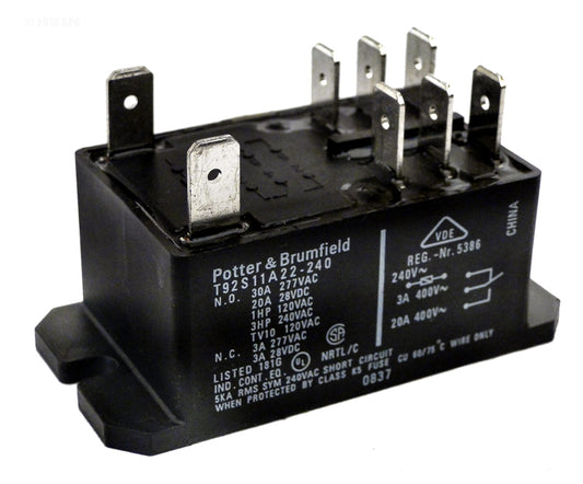 RELAY DPDT 30A 240VAC COIL