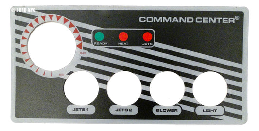 LABEL FOR 4 BUTTON TOPSIDE CONTROL