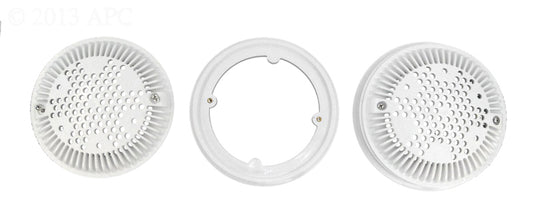 FRAME GRATE 7 7/8" DIAMETER WHITE CONCRETE
