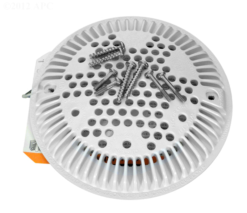 HAYWARD NEW STYLE MAIN DRAIN COVER, WHITE