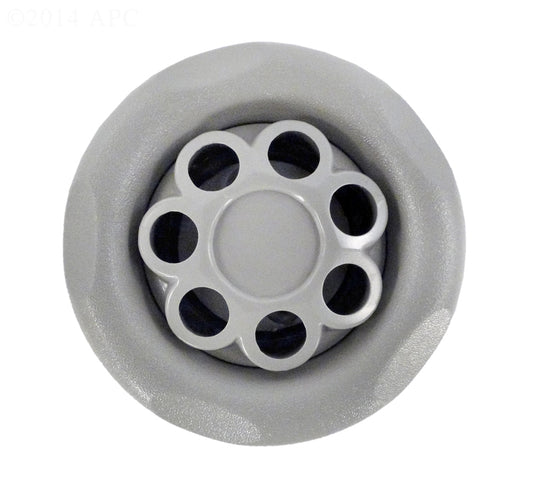 5-Scallop Massage Thread In Power Storm Gunite Jet Internals Gray