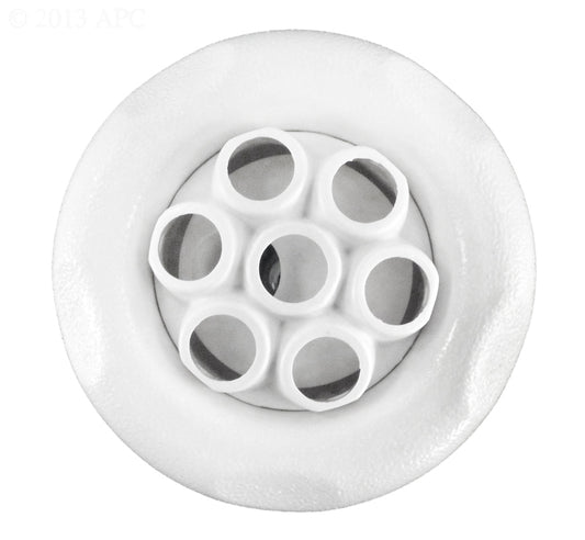 5-Scallop Massage Thread In Poly Storm Gunite Jet Internals White