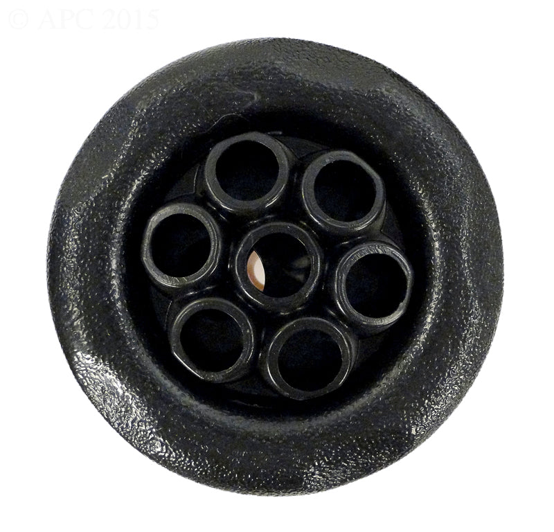 5-Scallop Massage Thread In Poly Storm Gunite Jet Internals Black
