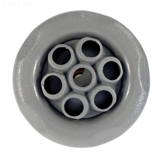 5-Scallop Massage Thread In Poly Storm Gunite Jet Internals Gray