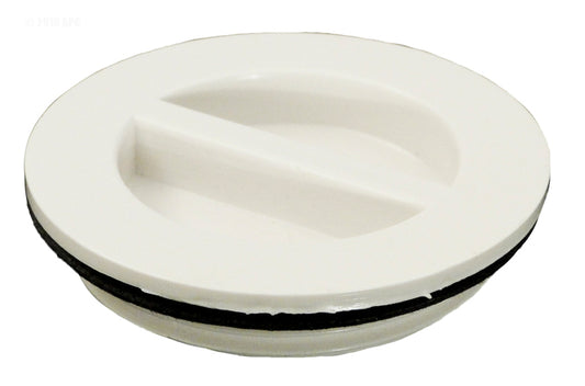 FLUSH PLUG 1 1/2"WITH GASKET - WHITE