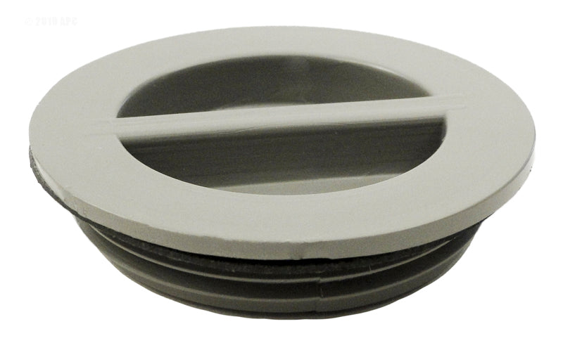 FLUSH PLUG 1 1/2" W/GASKET-GRY