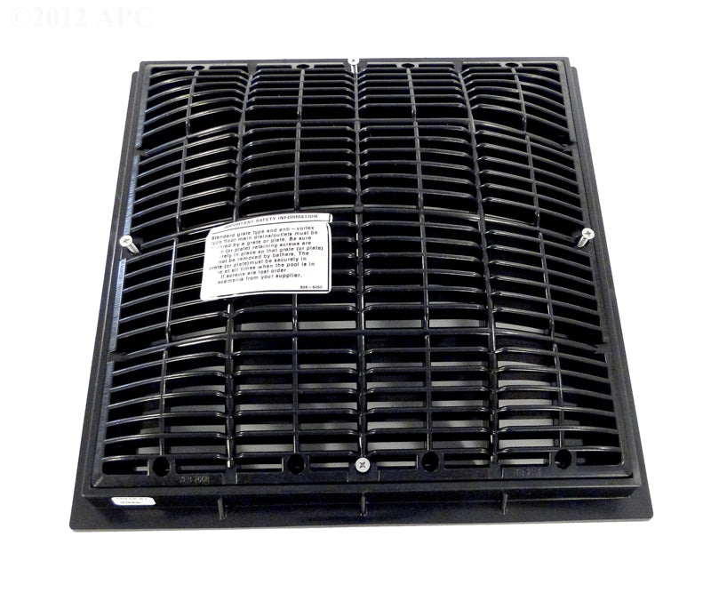 12" X 12" VGB COMPLIANT GRATE BLACK