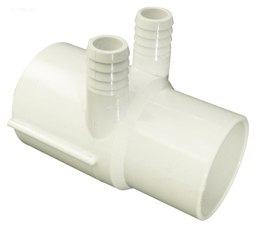 MANIFOLD 2" SPIGOT X 2" SKT X TWO 3/4" RIBBED BARB PORTS