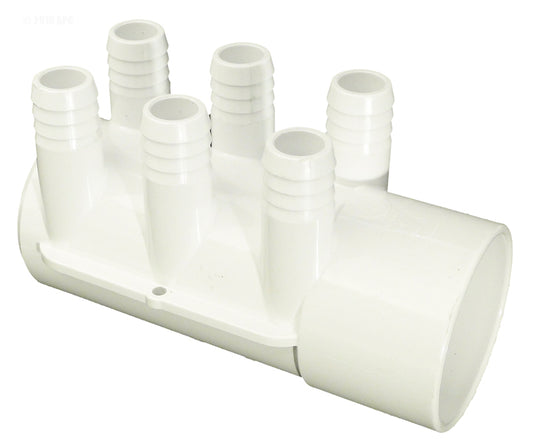 MANIFOLD 2" SKT X DEAD END X SIX 3/4" RIBBED BARB PORTS