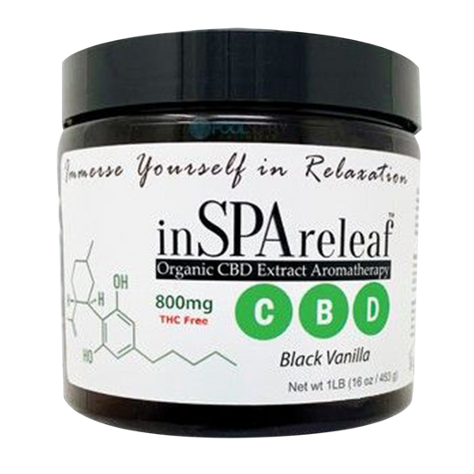 inSPAreleaf CBD Aromatherapy 16 Oz – Black Vanilla pool-goods-direct 