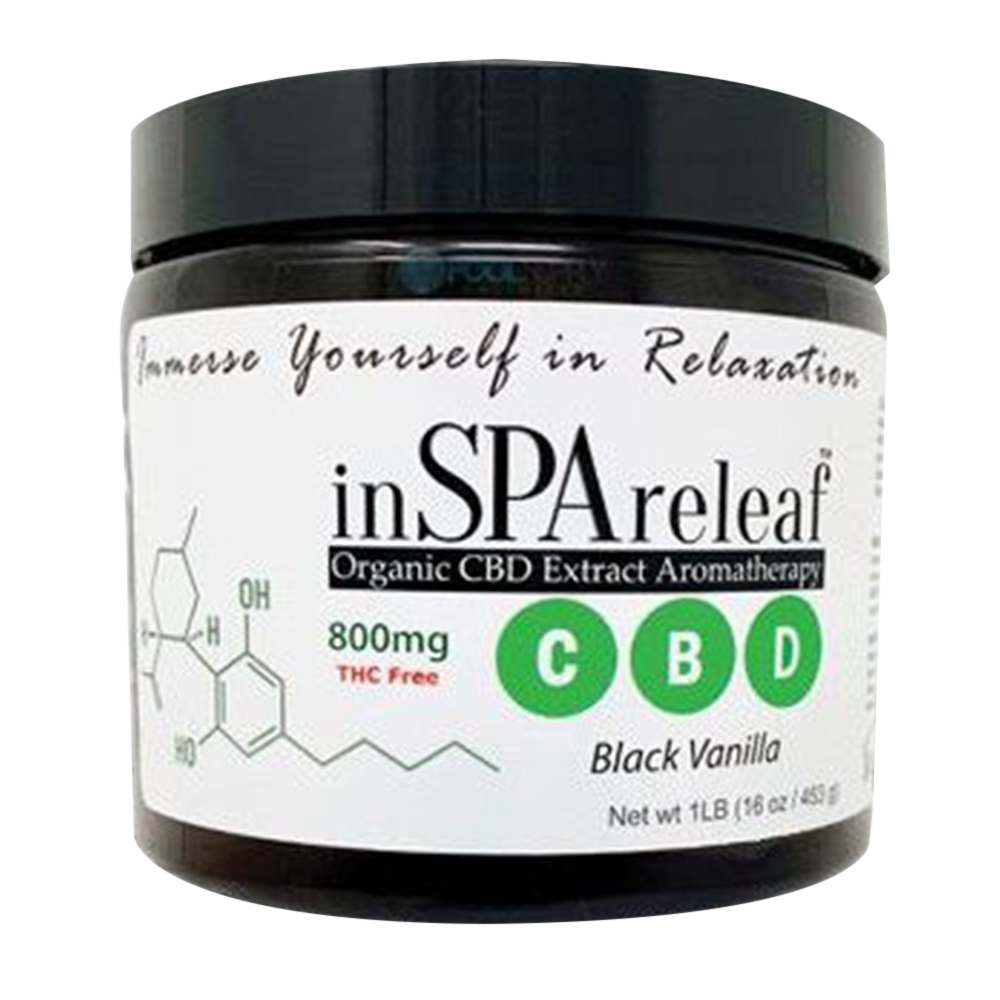 inSPAreleaf CBD Aromatherapy 16 Oz â€“ Black Vanilla pool-goods-direct 